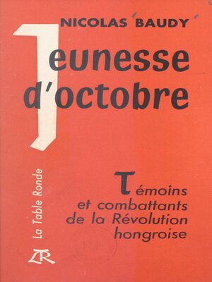 cover image of Jeunesse d'octobre